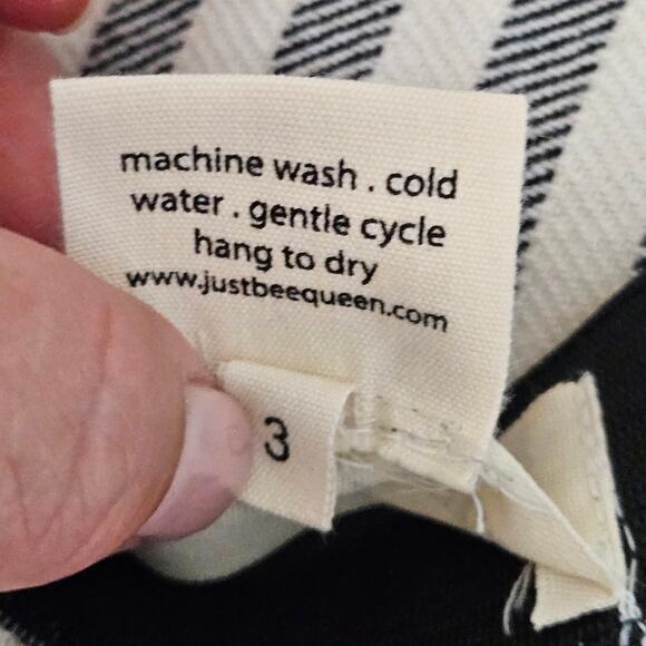 Just Bee Queen Women's Tulum Striped Fringed Vacation Asymmetrical Skirt | XS - Picture 9 of 14